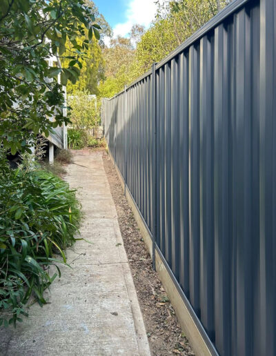 Retaining wall construction project in South Morang