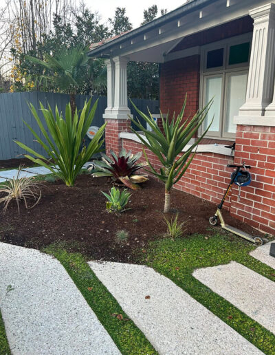 Residential landscaping installation in Hurstbridge